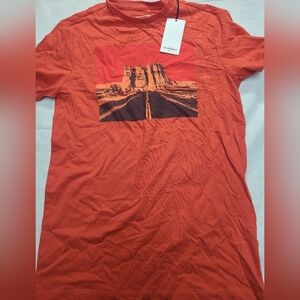 Men's Short Sleeve Graphic T-Shirt Goodfellow & Co Dark Orange Small